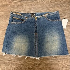 Xoxo Denim Mini Skirt - Blue
